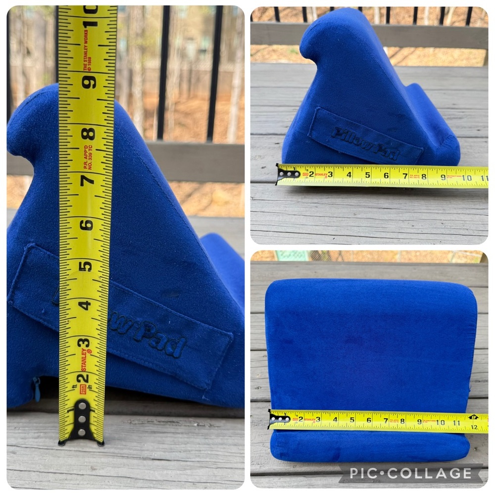 Pillow Pad Tablet Holder Multi-Angle Soft Pillow Lap Stand Phone Cushion in Blue - Picture 10 of 10
